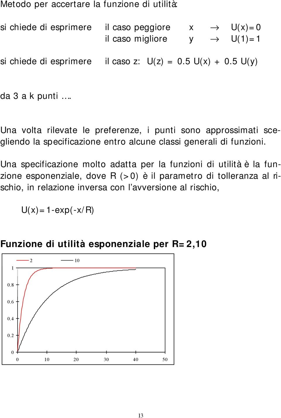 Una volta rilevate le preferenze, i punti sono approssimati scegliendo la specificazione entro alcune classi generali di funzioni.