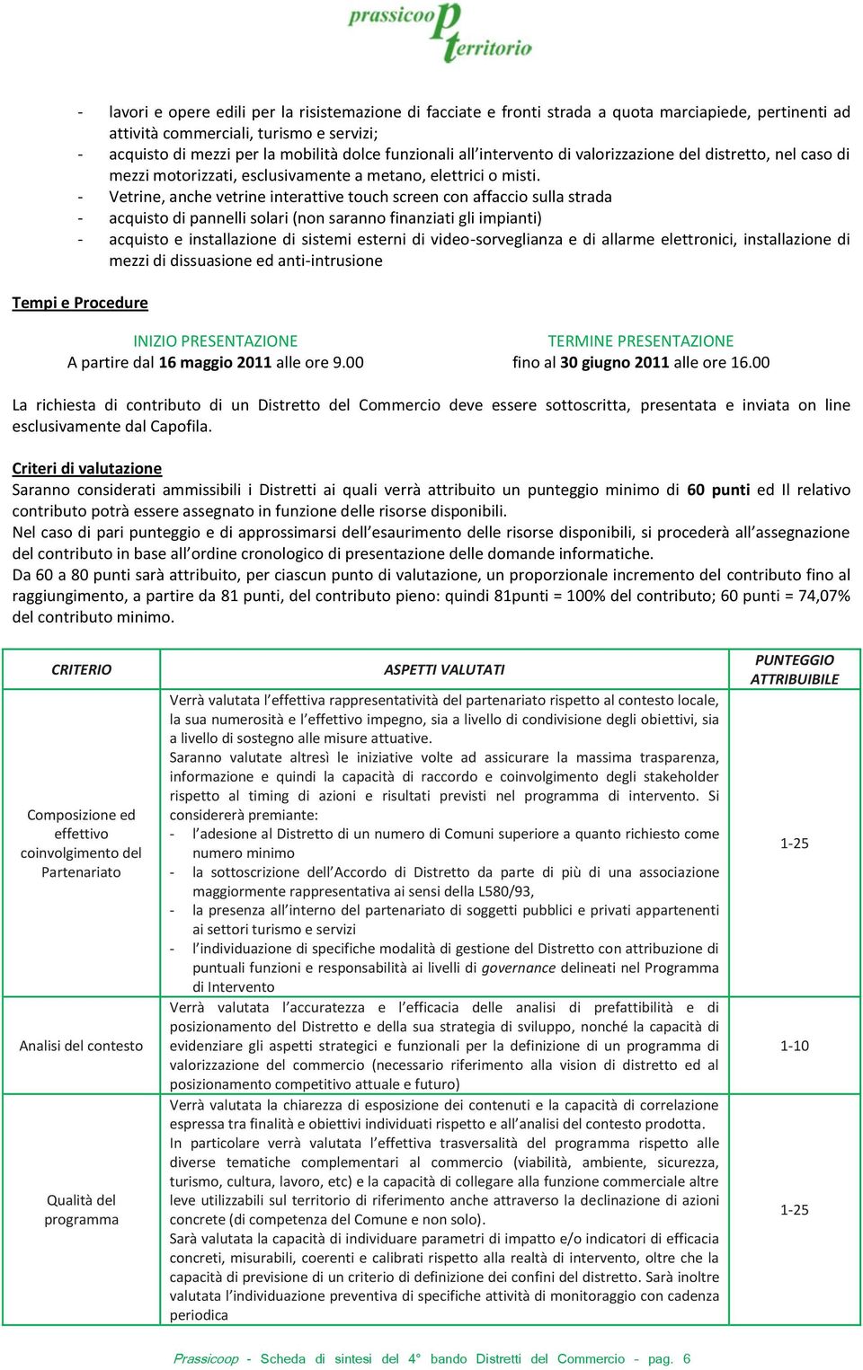 - Vetrine, anche vetrine interattive touch screen con affaccio sulla strada - acquisto di pannelli solari (non saranno finanziati gli impianti) - acquisto e installazione di sistemi esterni di