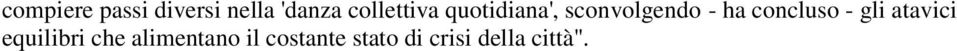 concluso - gli atavici equilibri che