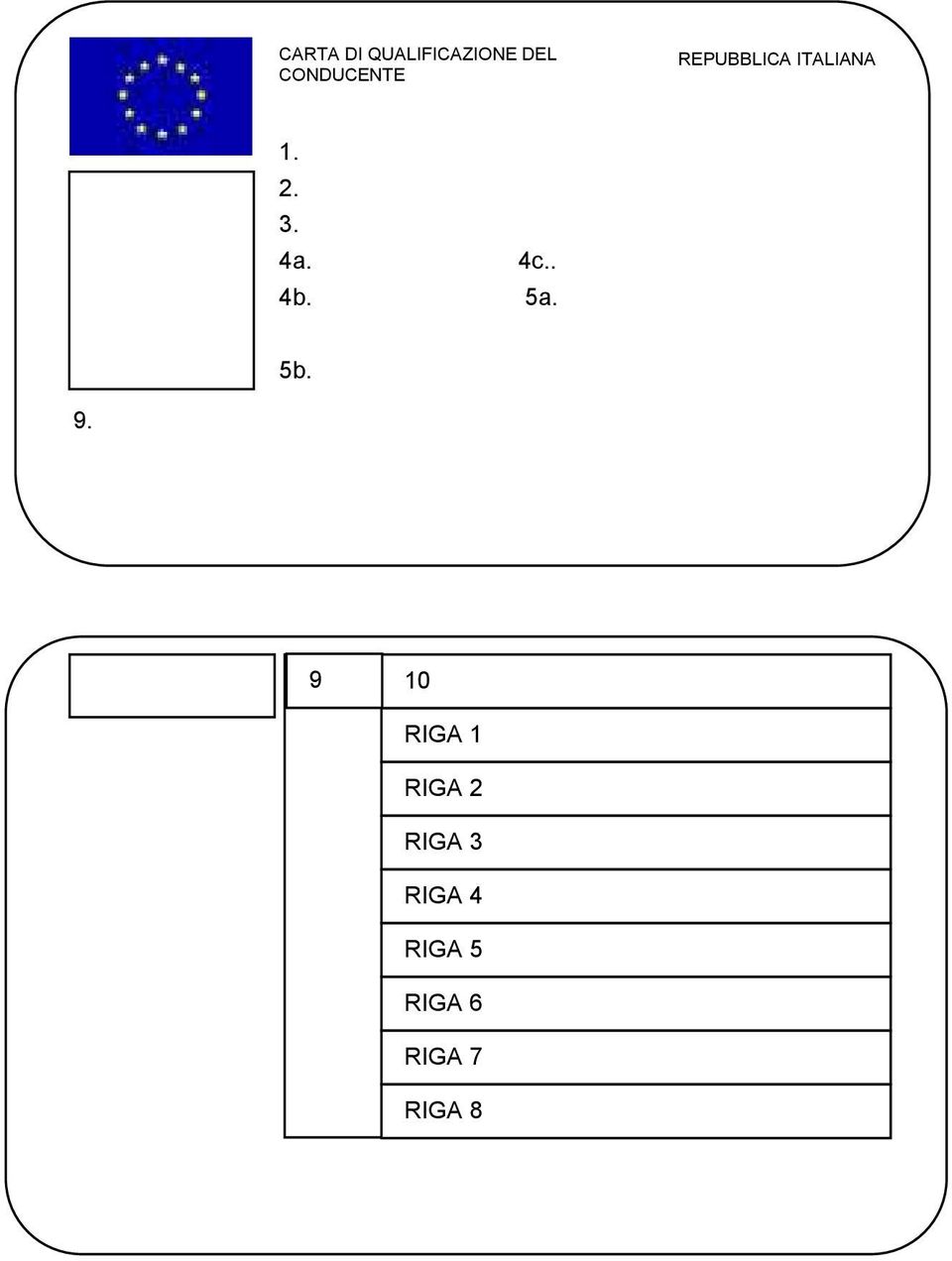 4a. 4c.. 4b. 5a. 5b. 9.