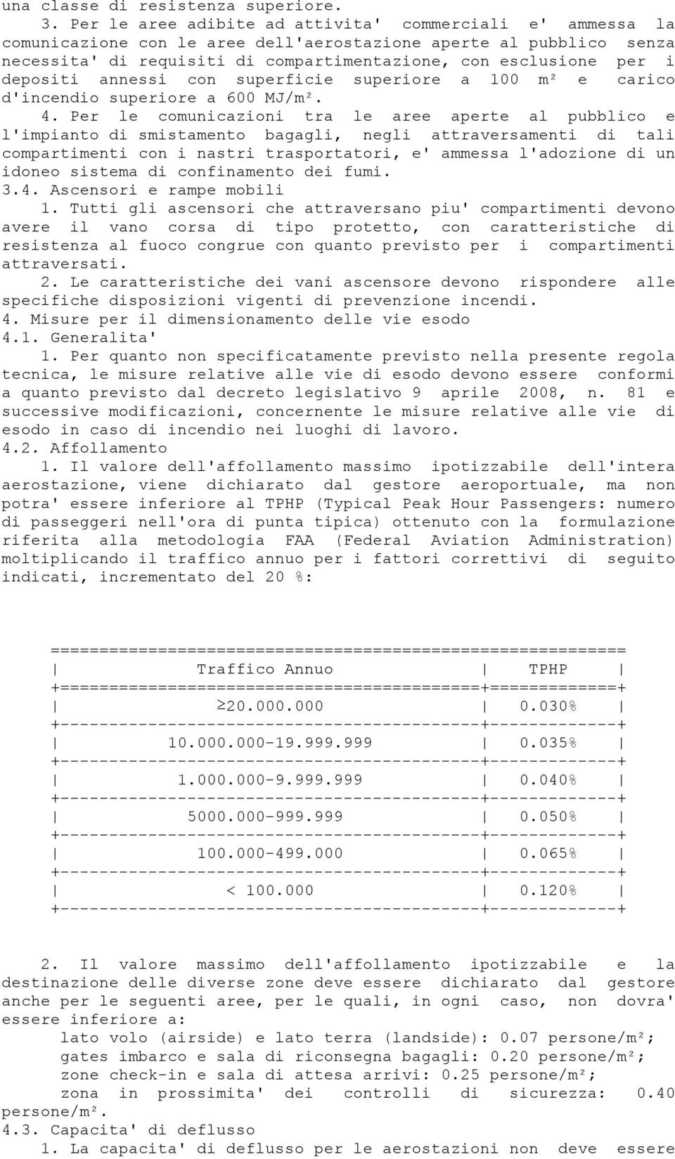 depositi annessi con superficie superiore a 100 m² e carico d'incendio superiore a 600 MJ/m². 4.