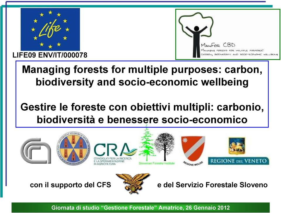 foreste con obiettivi multipli: carbonio, biodiversità e