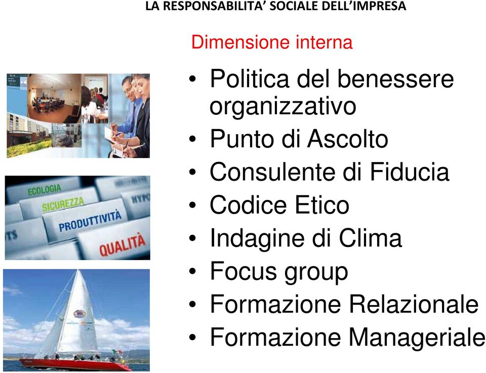 Ascolto Consulente di Fiducia Codice Etico Indagine di