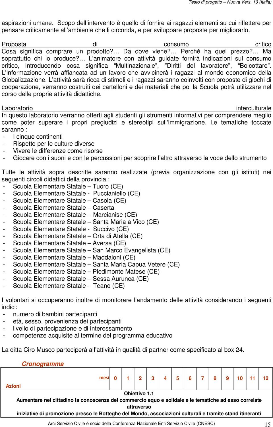 L animatore con attività guidate fornirà indicazioni sul consumo critico, introducendo cosa significa Multinazionale, Diritti del lavoratore, Boicottare.