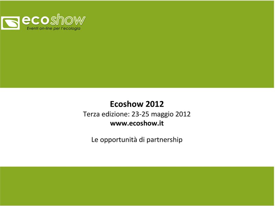 2012 www.ecoshow.