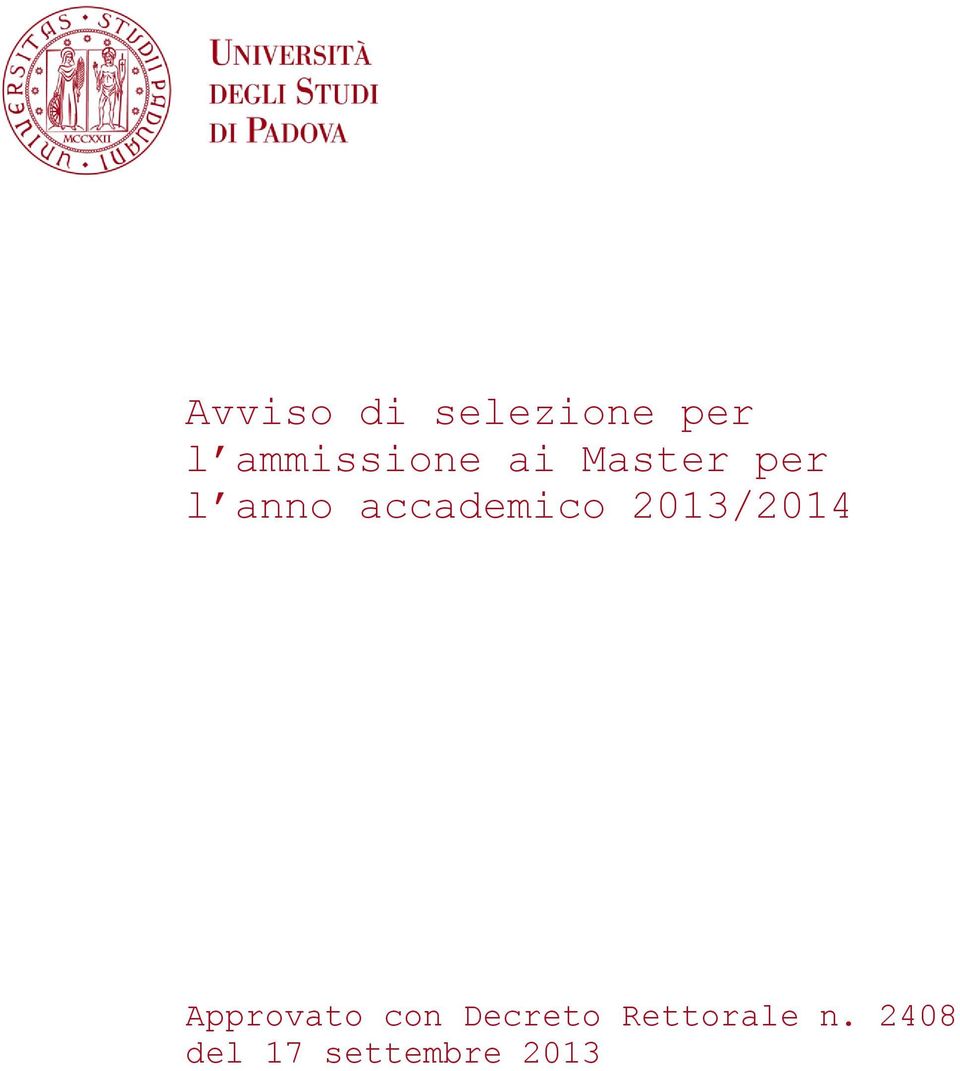accademico 2013/2014 Approvato con