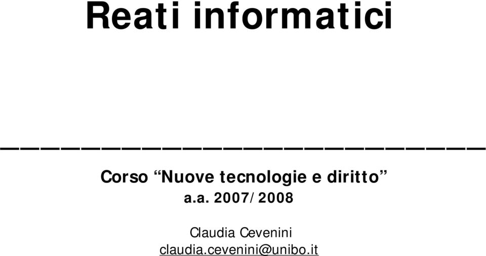a.a. 2007/2008 Claudia