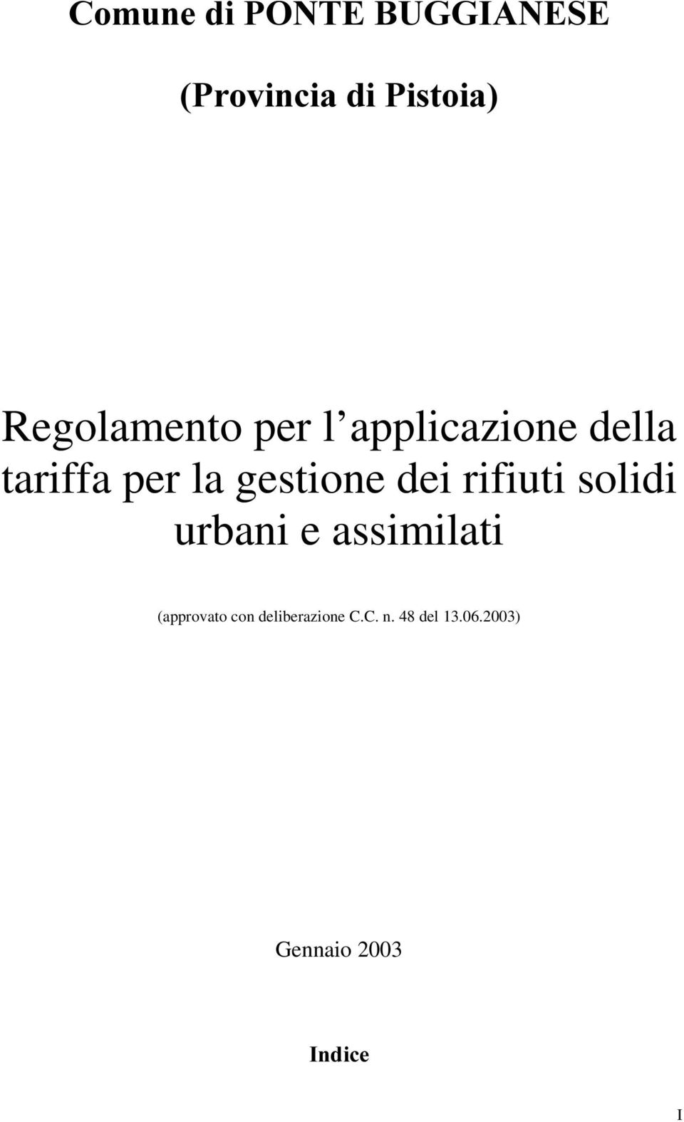 rifiuti solidi urbani e assimilati (approvato con