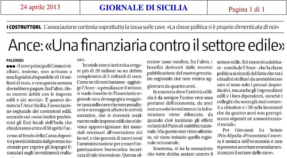 GIORNALE DI