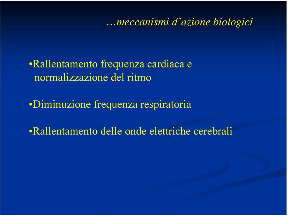 normalizzazione del ritmo Diminuzione