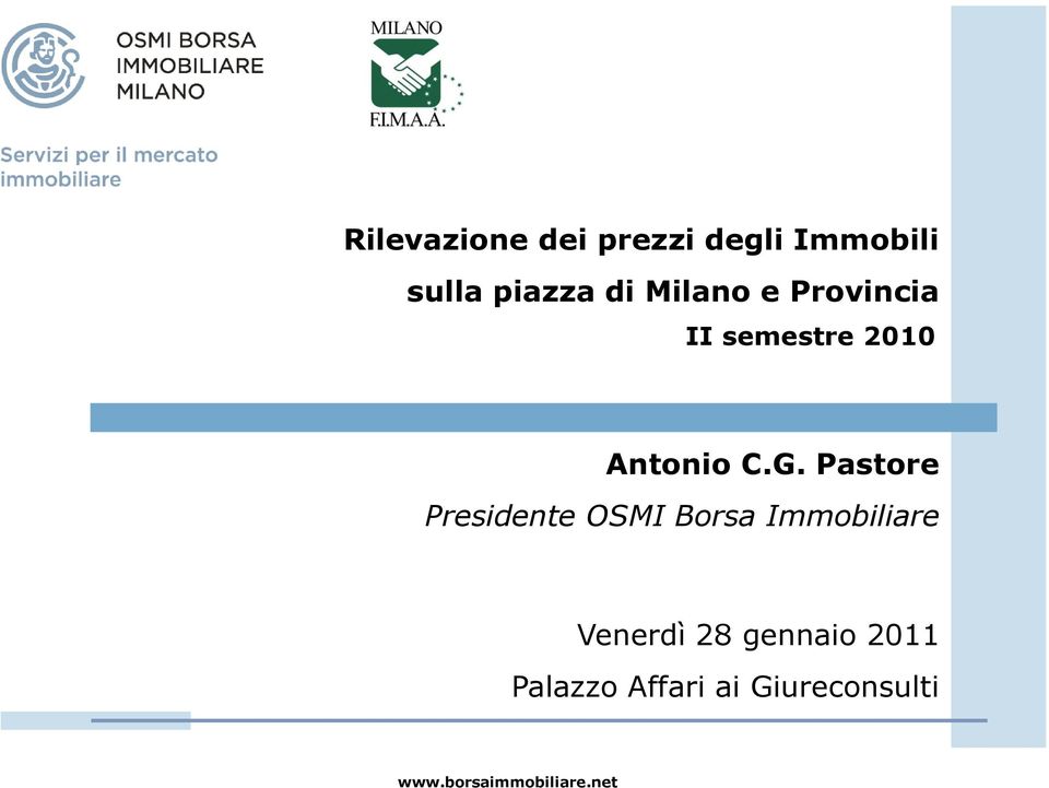 Immobiliare Venerdì 28 gennaio 2011