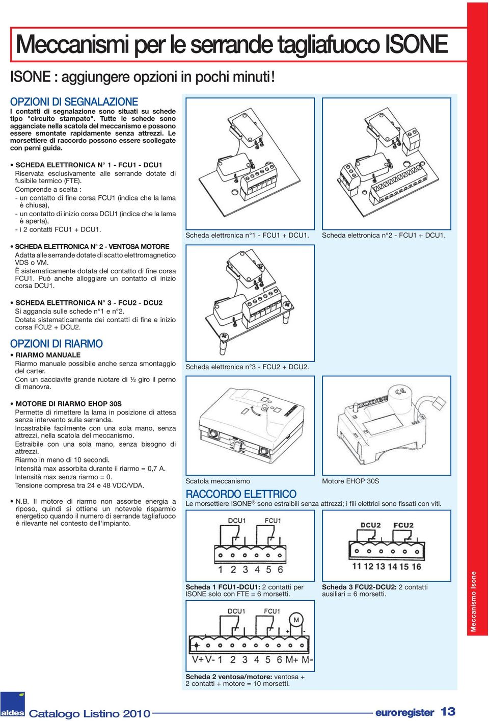 Riservata esclusivamente alle serrande dotate di fusibile termico (FTE).