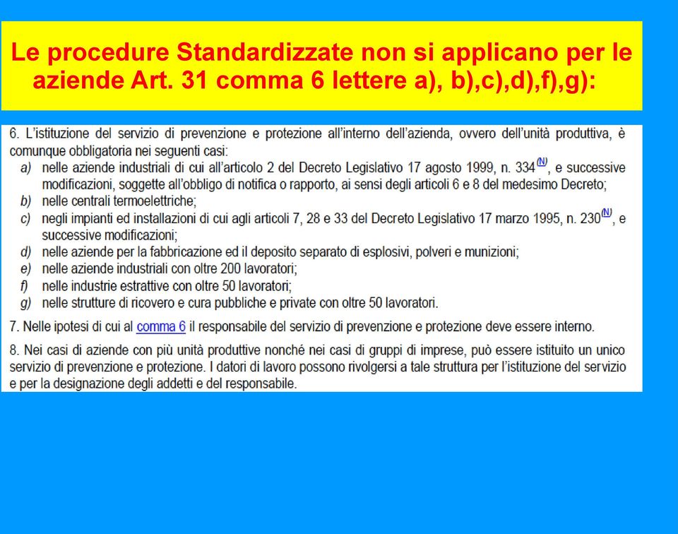 applicano per le aziende