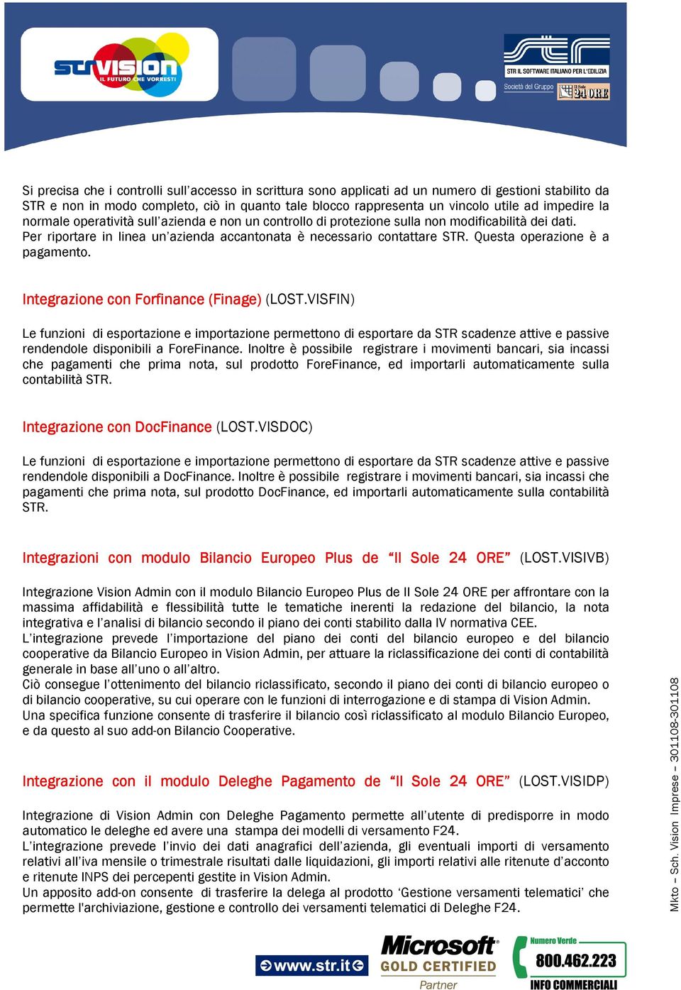 Questa operazione è a pagamento. Integrazione con Forfinance (Finage) (LOST.