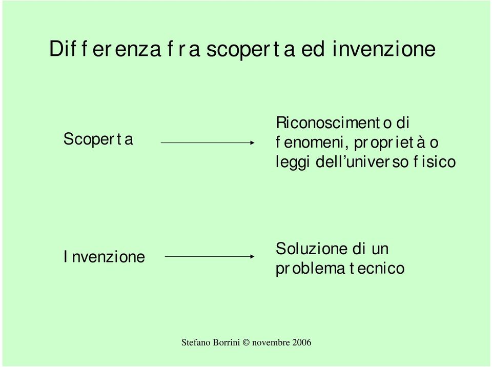 proprietà o leggi dell universo fisico