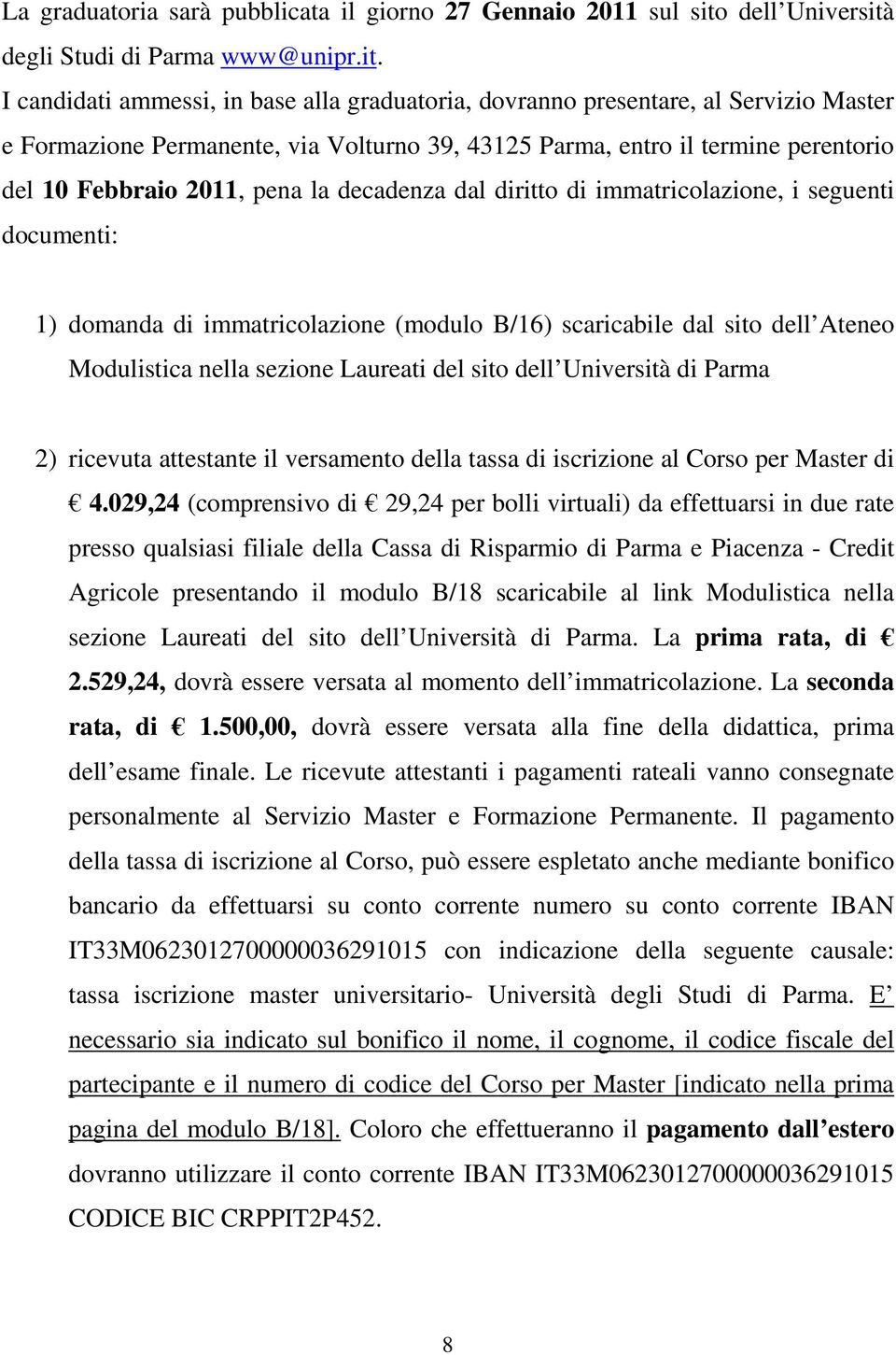 degli Studi di Parma www@unipr.it.