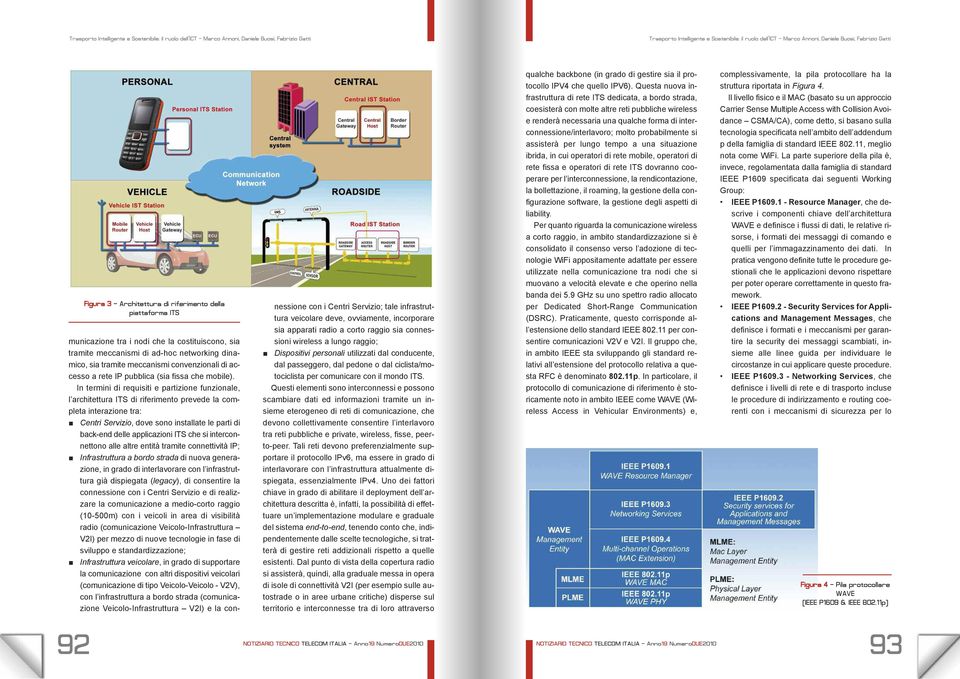 In termini di requisiti e partizione funzionale, l architettura ITS di riferimento prevede la completa interazione tra: Centri Servizio, dove sono installate le parti di back-end delle applicazioni