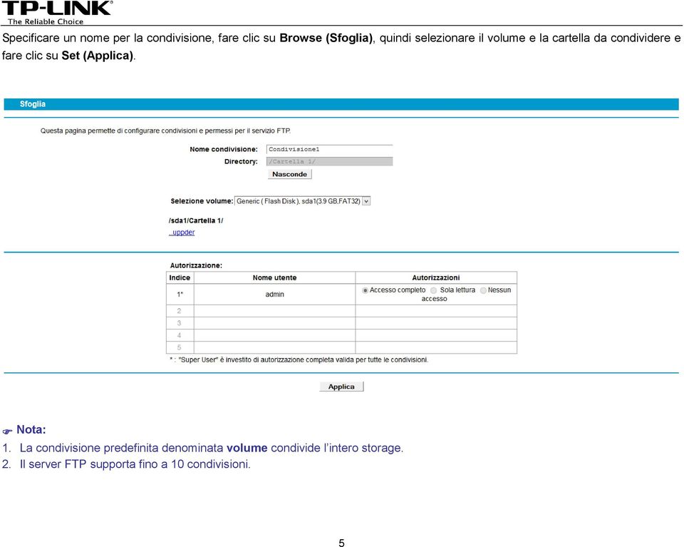 Set (Applica). Nota: 1.