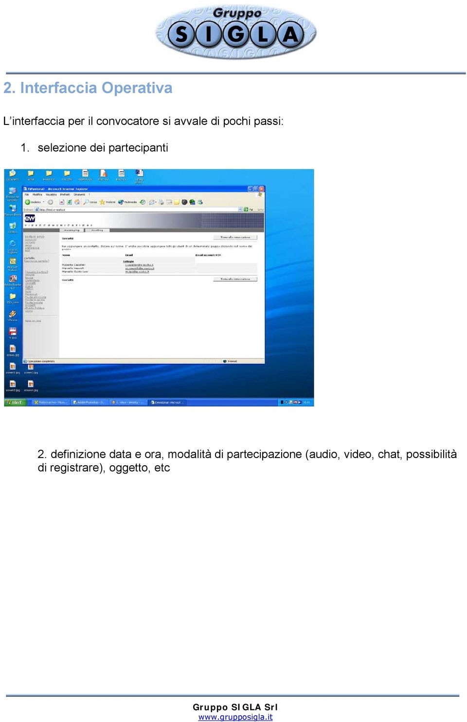 definizione data e ora, modalità di partecipazione