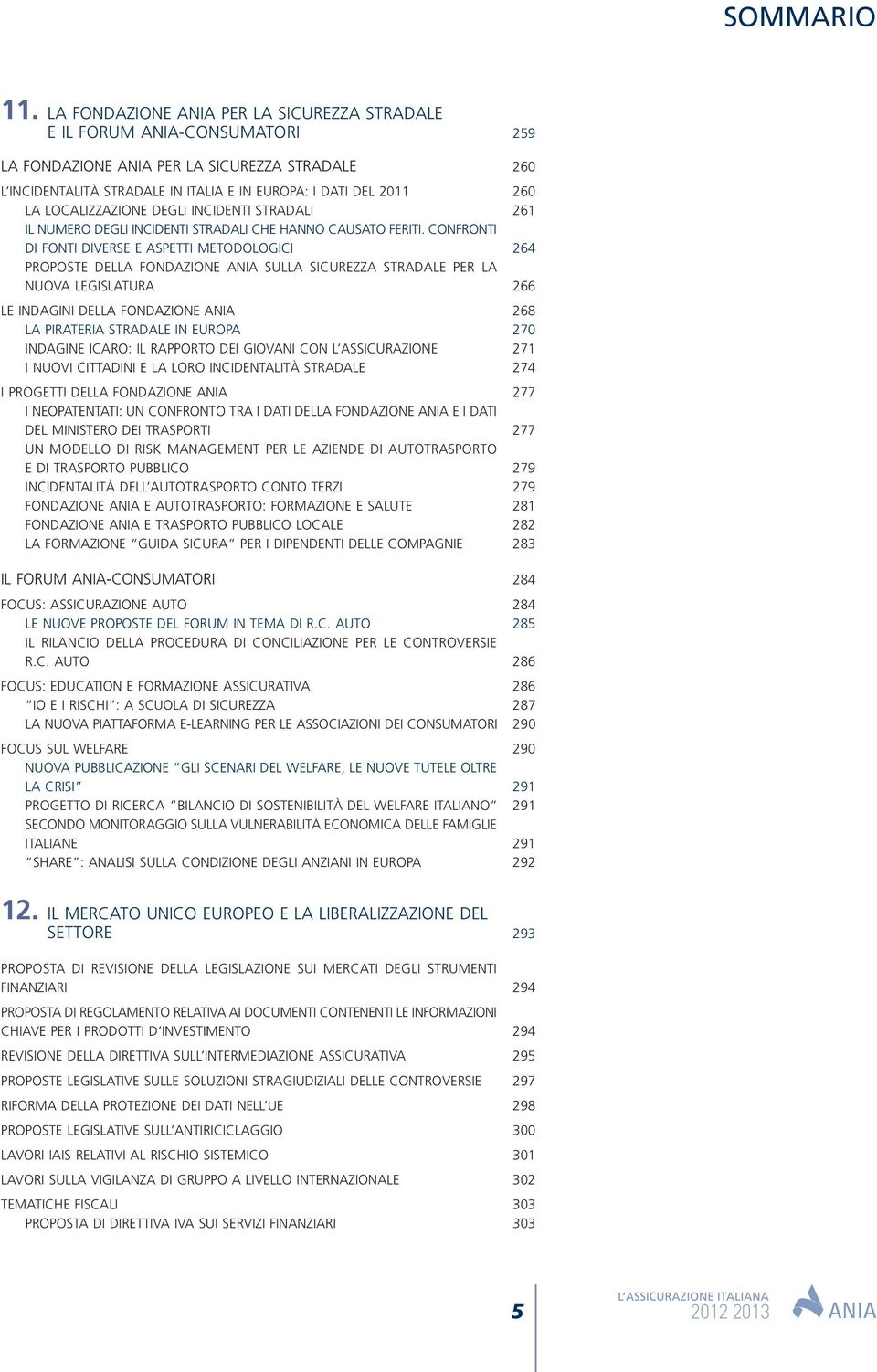 LOCALIZZAZIONE DEGLI INCIDENTI STRADALI 261 IL NUMERO DEGLI INCIDENTI STRADALI CHE HANNO CAUSATO FERITI.