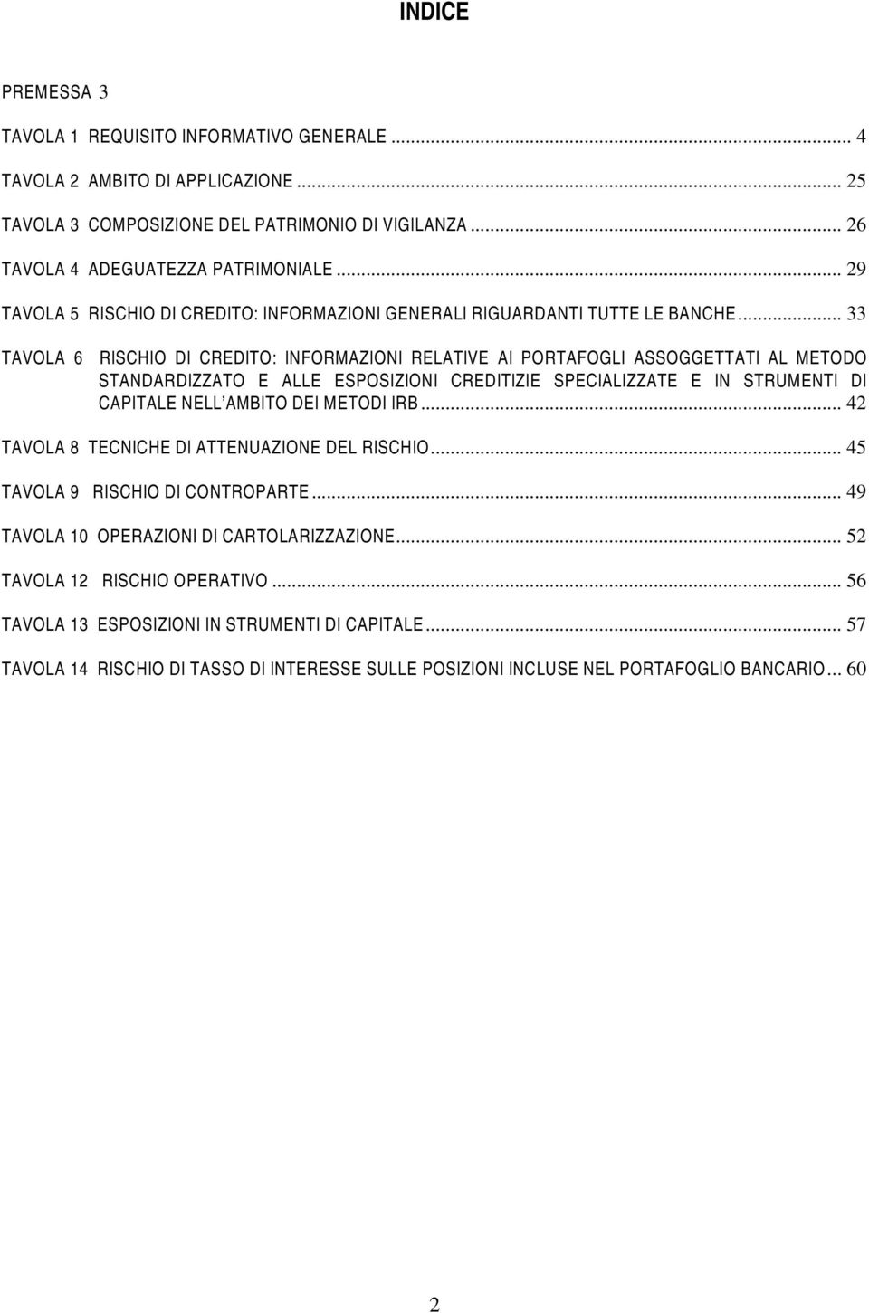 .. 33 TAVOLA 6 RISCHIO DI CREDITO: INFORMAZIONI RELATIVE AI PORTAFOGLI ASSOGGETTATI AL METODO STANDARDIZZATO E ALLE ESPOSIZIONI CREDITIZIE SPECIALIZZATE E IN STRUMENTI DI CAPITALE NELL AMBITO DEI