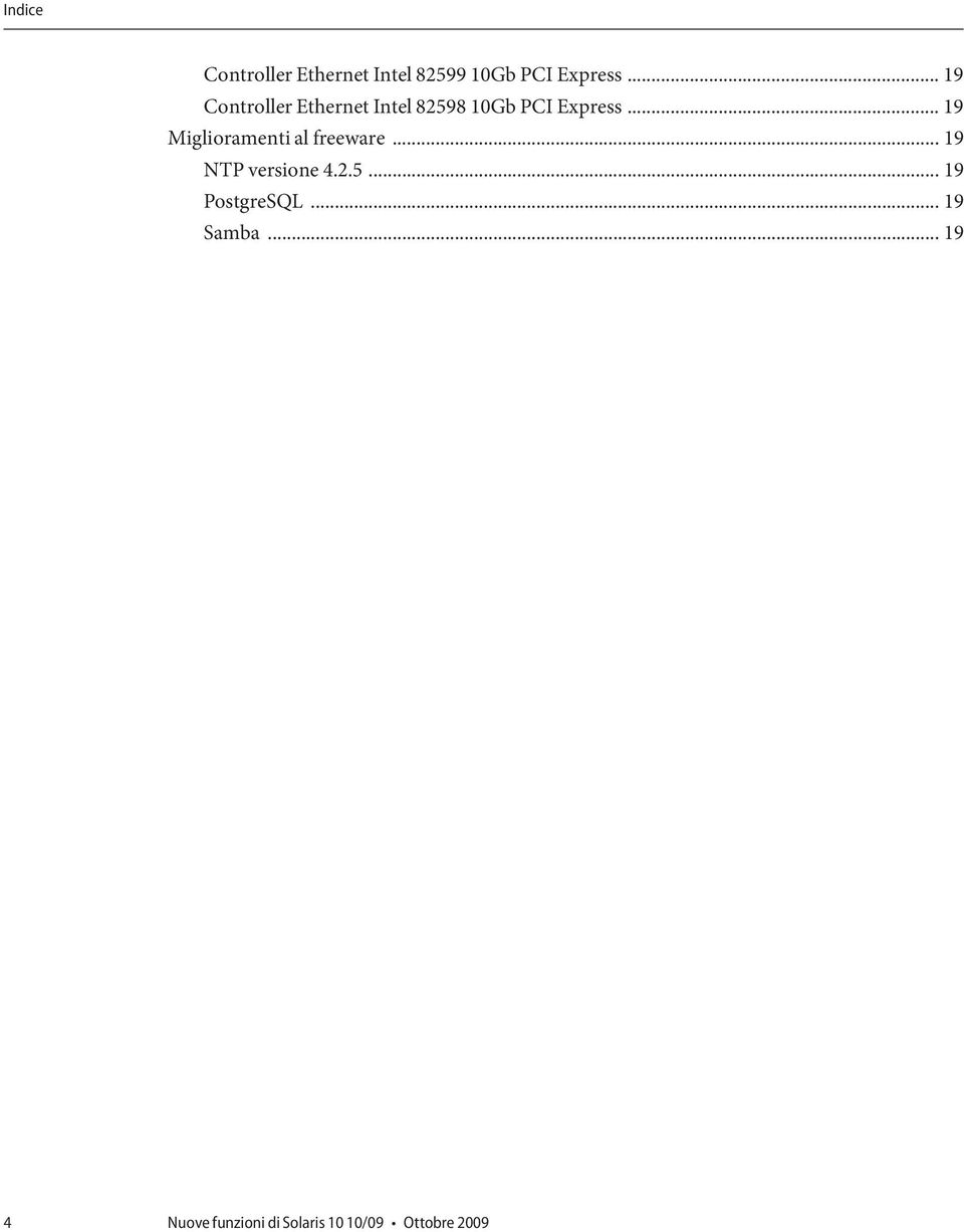 .. 19 Miglioramenti al freeware... 19 NTP versione 4.2.5.