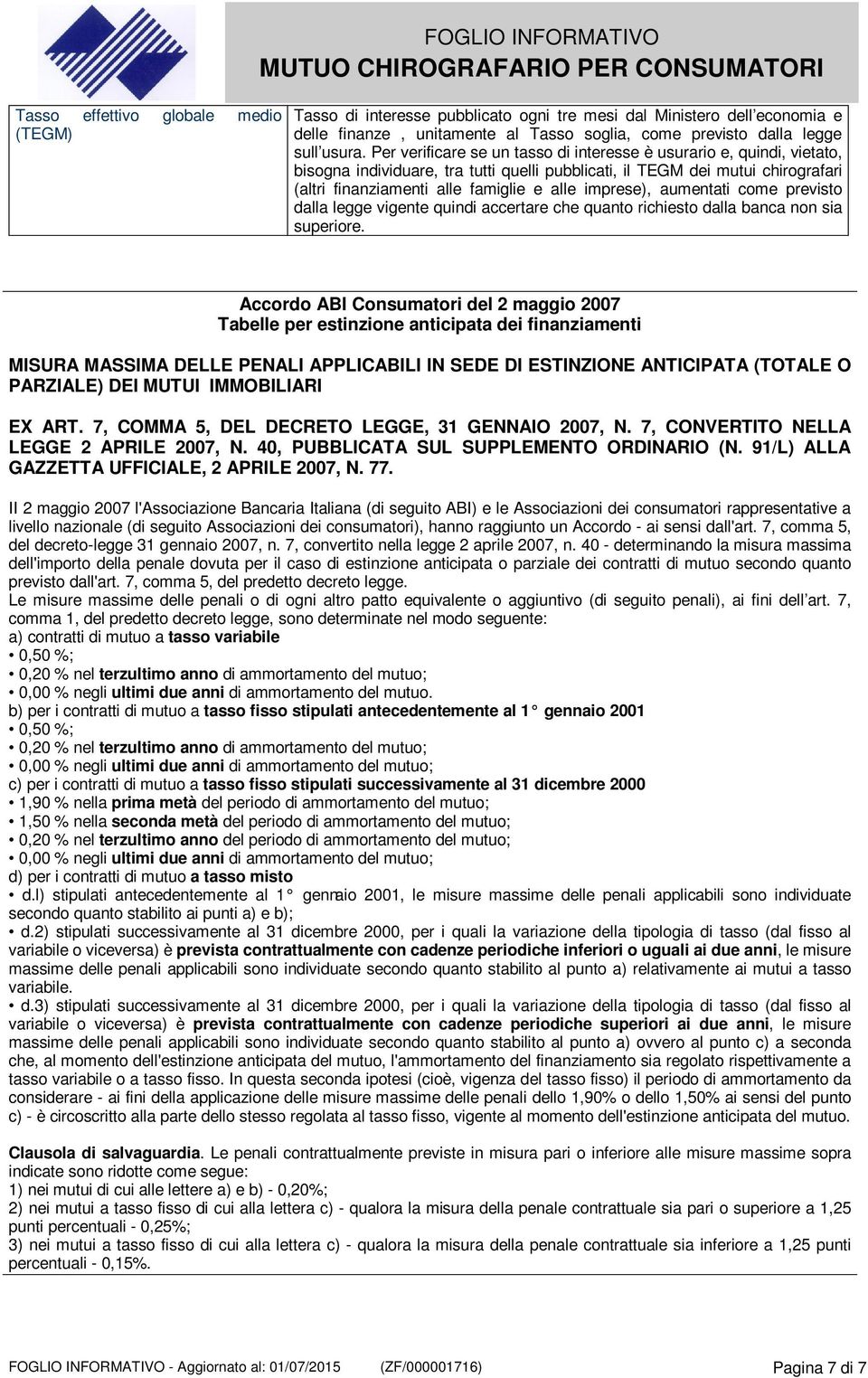 imprese), aumentati come previsto dalla legge vigente quindi accertare che quanto richiesto dalla banca non sia superiore.