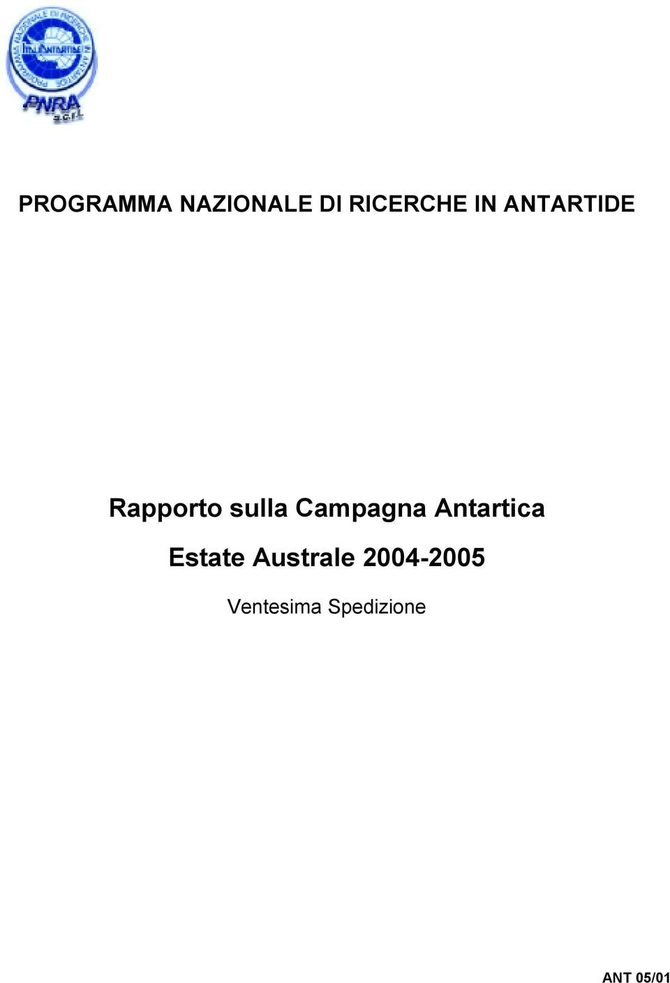 Campagna Antartica Estate