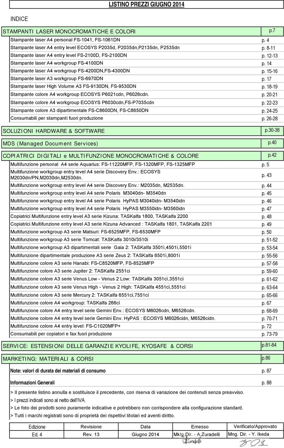 Volume A3 FS-9130DN, FS-9530DN Stampante colore A4 workgroup ECOSYS P6021cdn, P6026cdn.