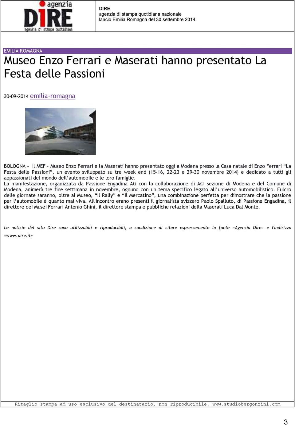 29-30 novembre 2014) e dedicato a tutti gli appassionati del mondo dell automobile e le loro famiglie.