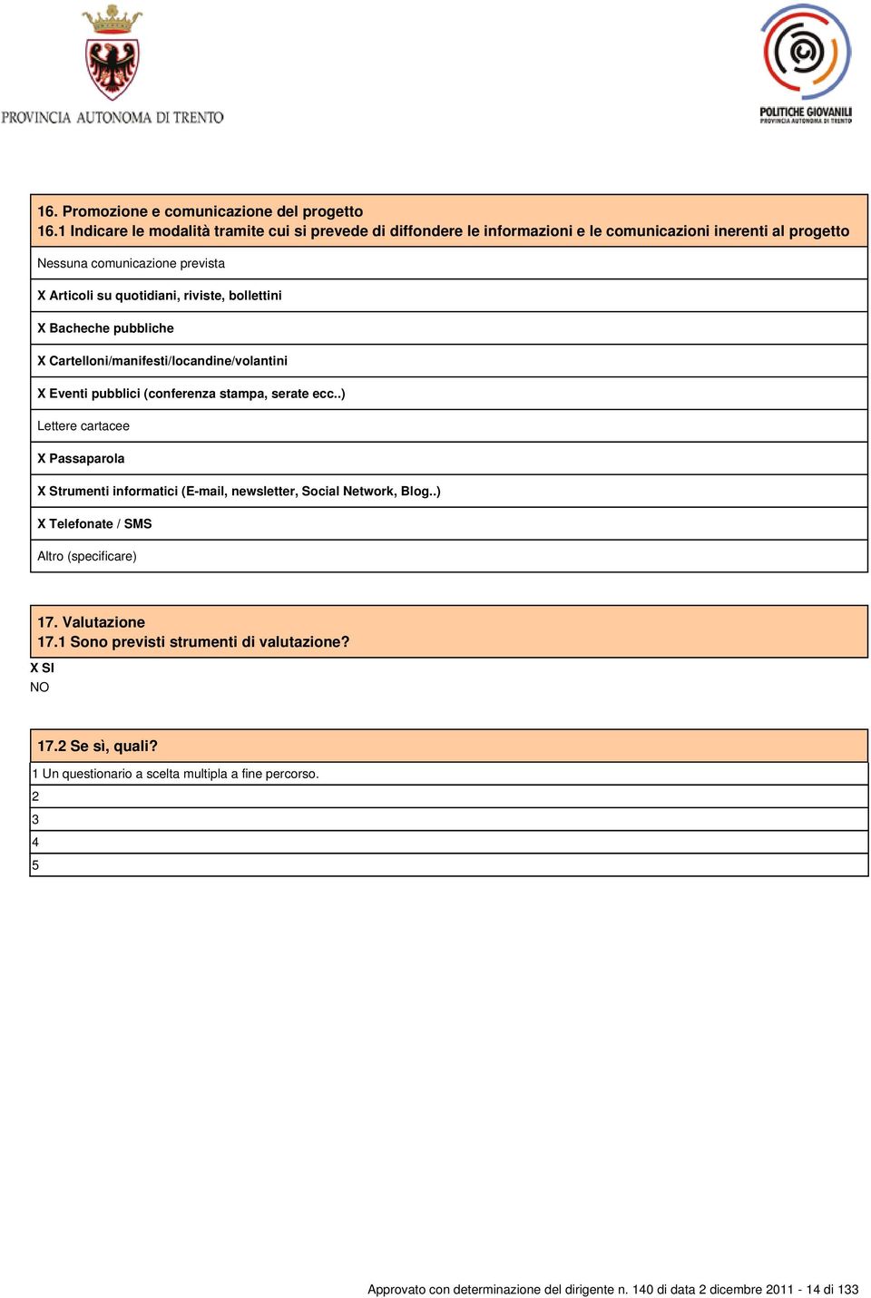 riviste, bollettini X Bacheche pubbliche X Cartelloni/manifesti/locandine/volantini X Eventi pubblici (conferenza stampa, serate ecc.