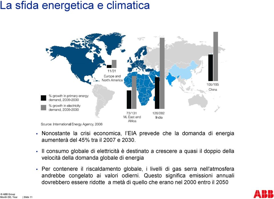 Il consumo globale di elettricità è destinato a crescere a quasi il doppio della velocità della domanda globale di energia Per