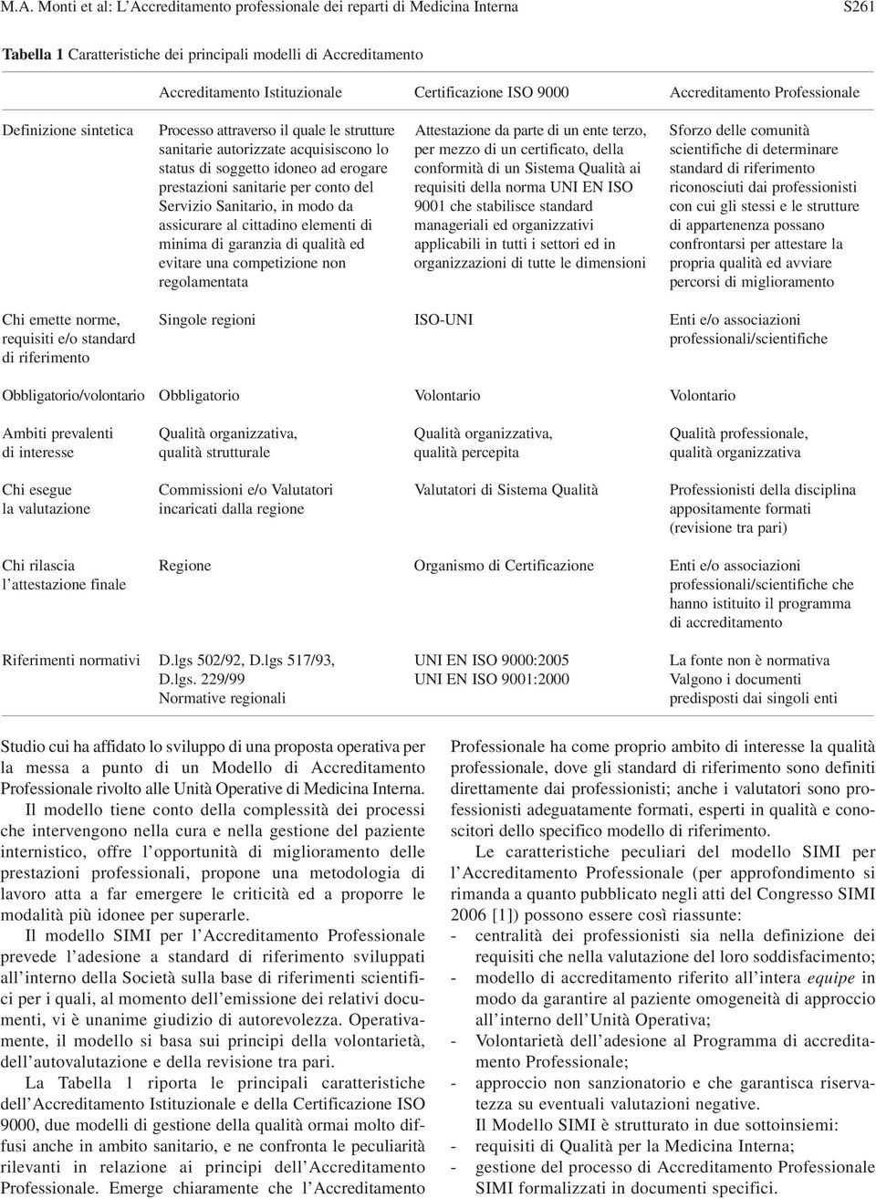 lo per mezzo di un certificato, della scientifiche di determinare status di soggetto idoneo ad erogare conformità di un Sistema Qualità ai standard di riferimento prestazioni sanitarie per conto del