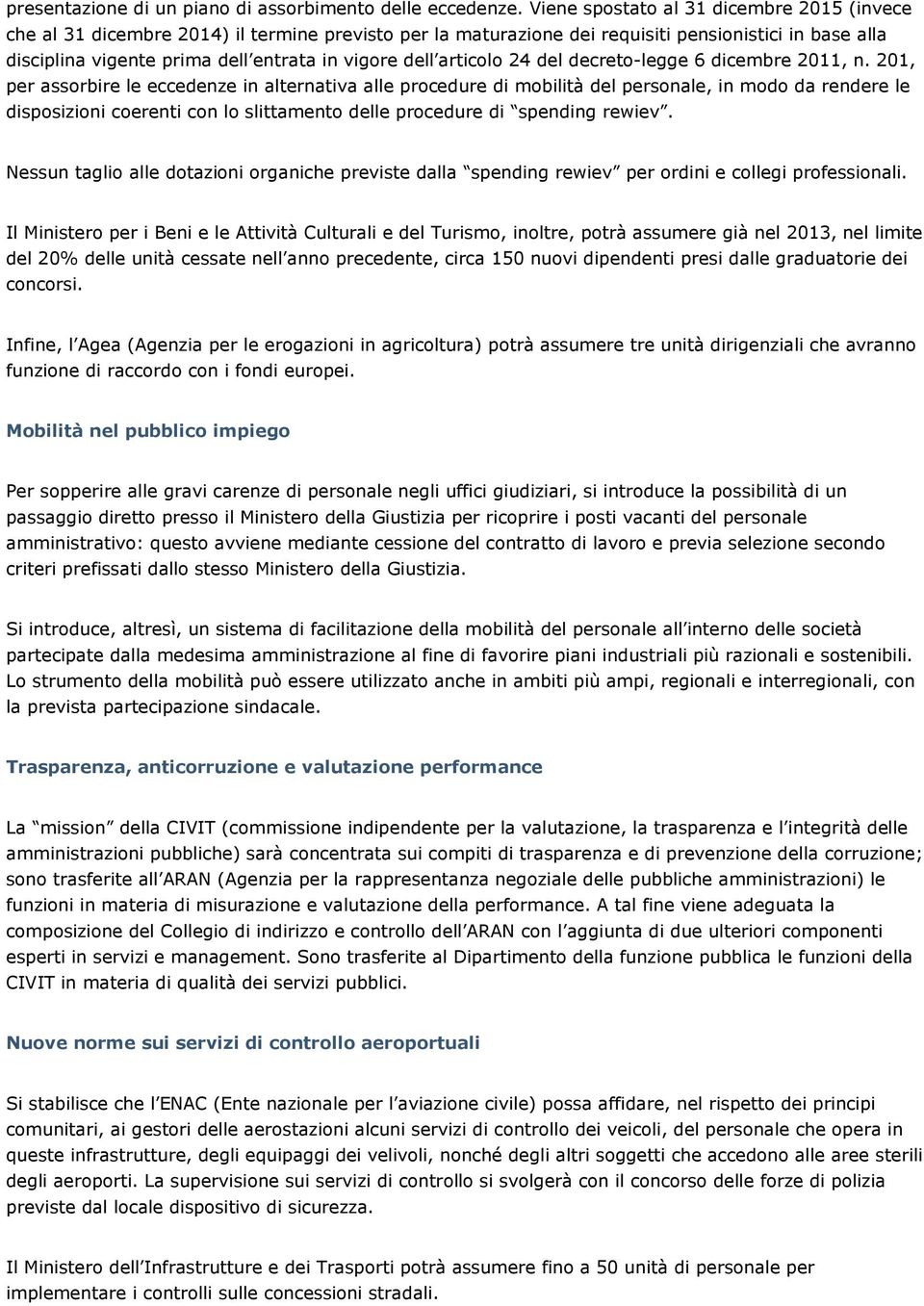 dell articolo 24 del decreto-legge 6 dicembre 2011, n.