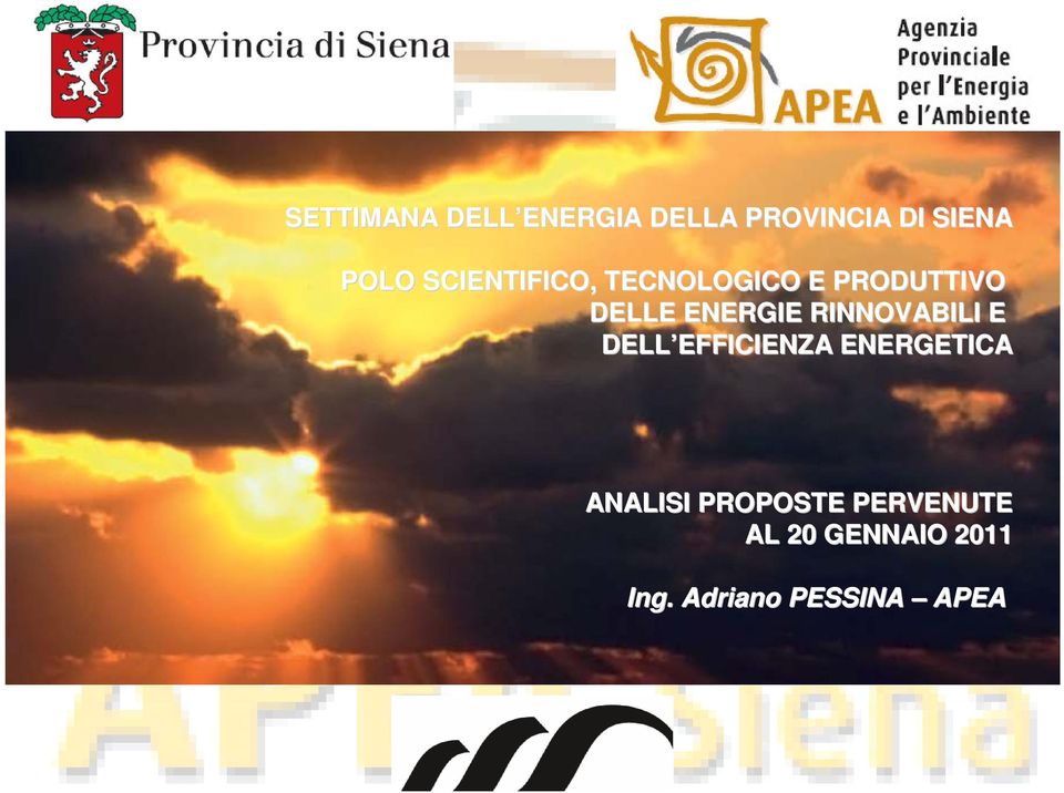 RINNOVABILI E DELL EFFICIENZA EFFICIENZA ENERGETICA