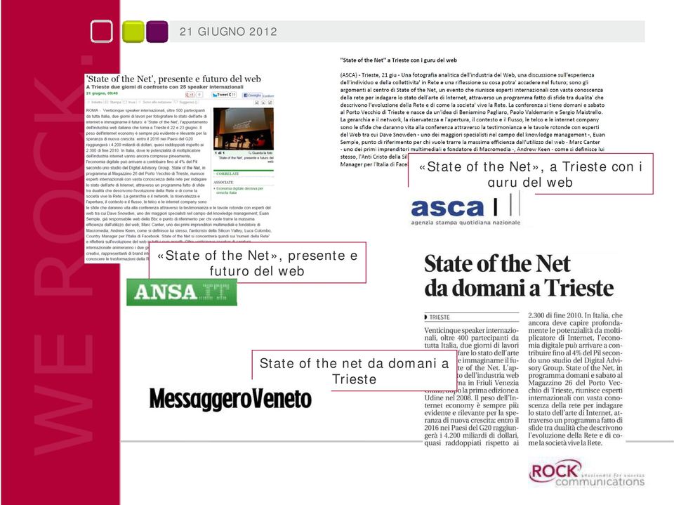 the Net», presente e futuro del web