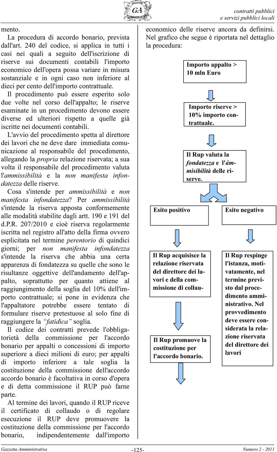 inferiore al dieci per cento dell'importo contrattuale.