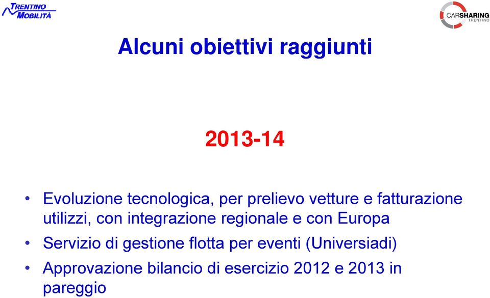 regionale e con Europa Servizio di gestione flotta per eventi