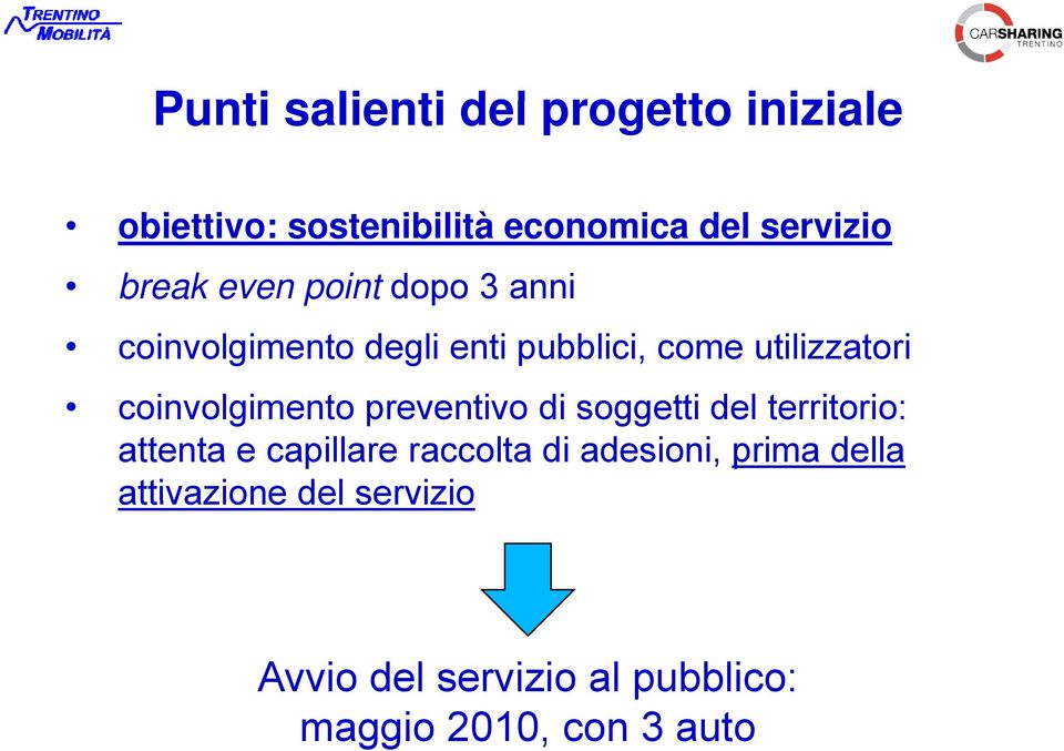 coinvolgimento preventivo di soggetti del territorio: attenta e capillare raccolta di