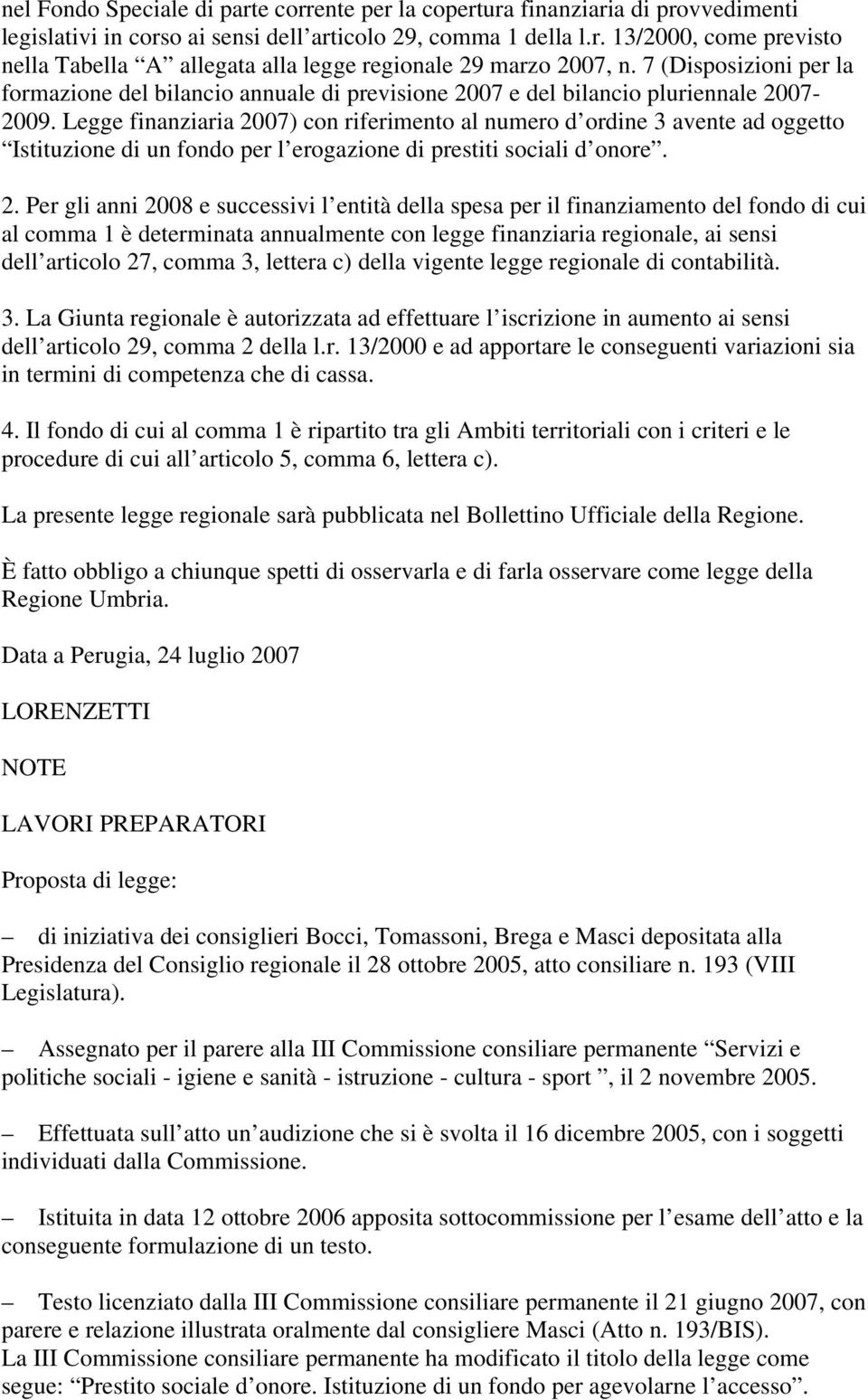 Legge finanziaria 20