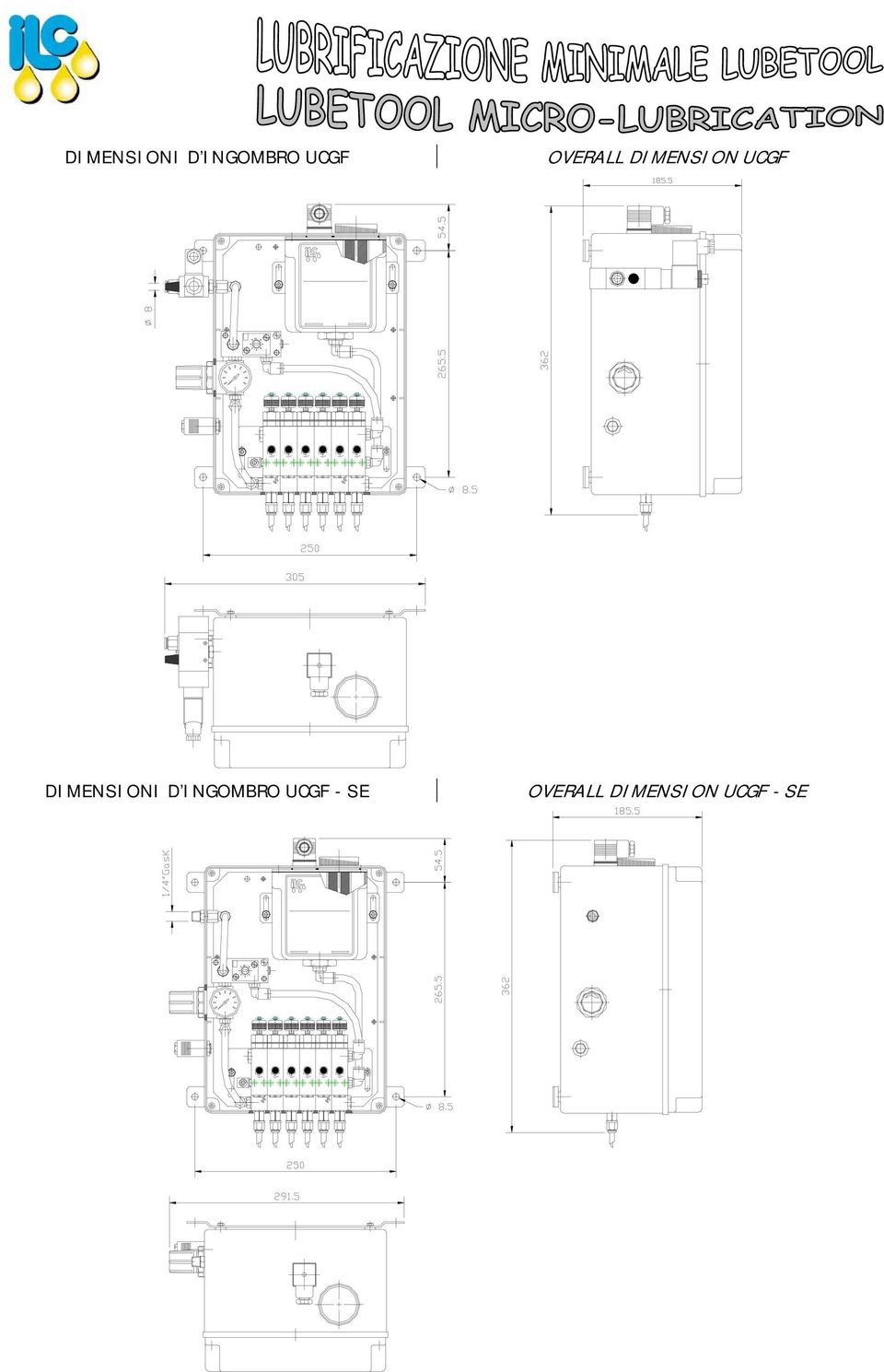 SE OVERALL DIMENSION UCGF -