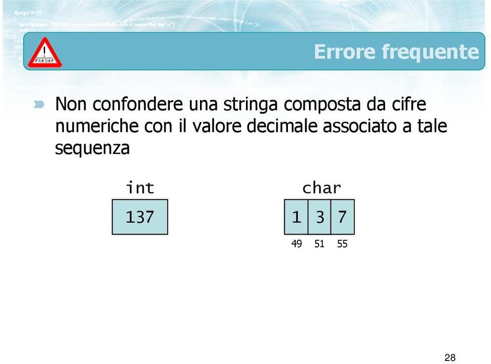 numeriche con il valore decimale