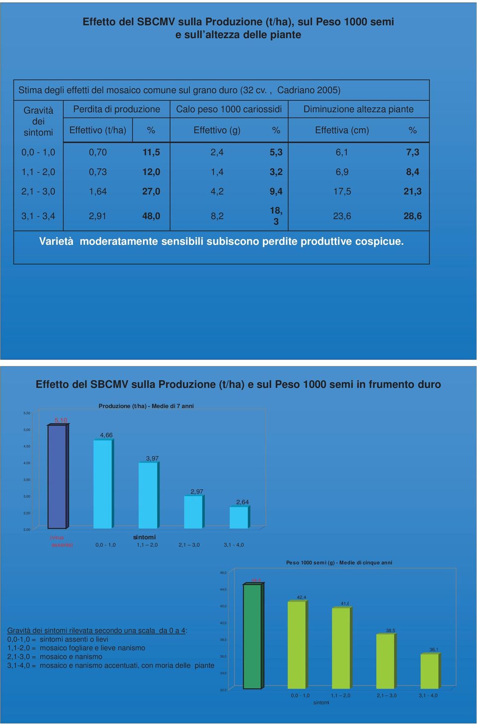1,1-2,0 0,73 12,0 1,4 3,2 6,9 8,4 2,1-3,0 1,64 27,0 4,2 9,4 17,5 21,3 3,1-3,4 2,91 48,0 8,2 18, 3 23,6 28,6 Varietà moderatamente sensibili subiscono perdite produttive cospicue.