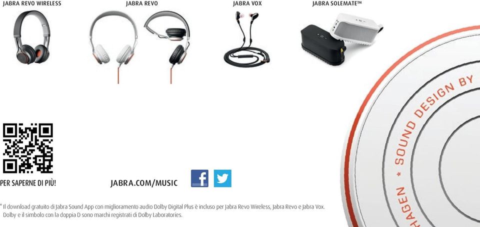 COM/MUSIC * Il download gratuito di Jabra Sound App con miglioramento audio