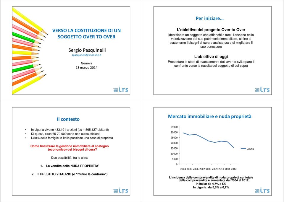 assistenza e di migliorare il suo benessere L obiettivo di oggi Presentare lo stato di avanzamento dei lavori e sviluppare il confronto verso la nascita del soggetto di cui sopra 2 Il contesto t In