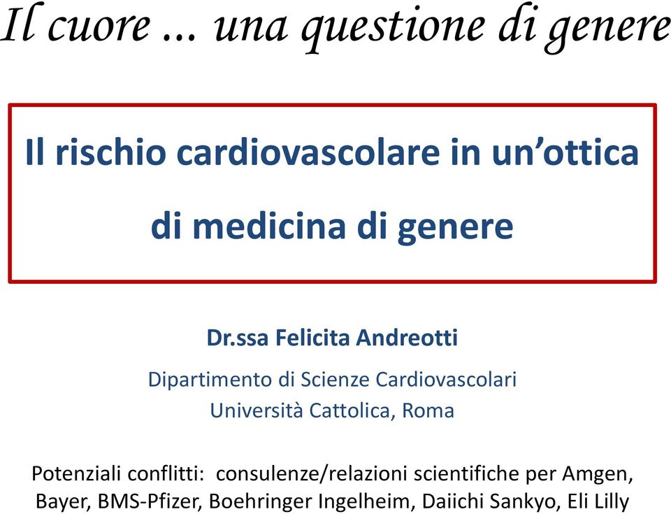 di genere Dr.