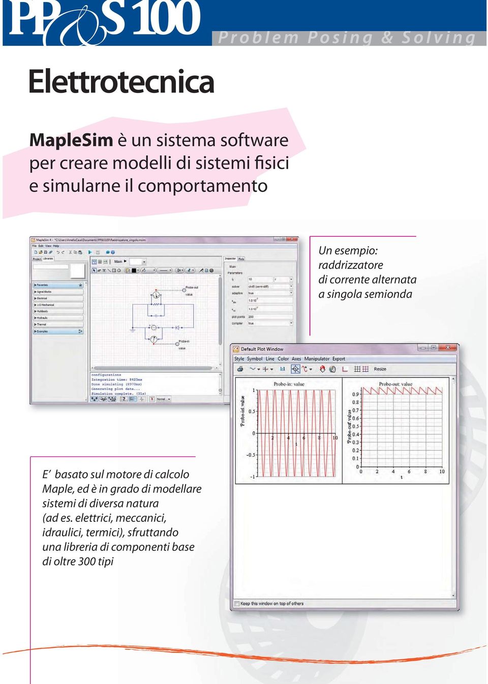 sul motore di calcolo Maple, ed è in grado di modellare sistemi di diversa natura (ad es.