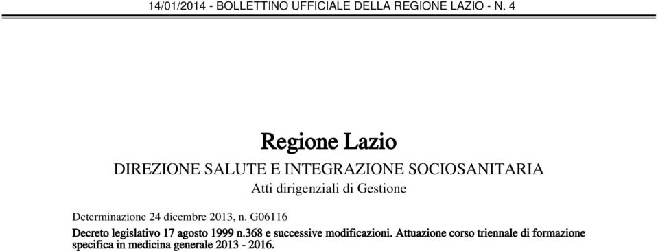 G06116 Decreto legislativo 17 agosto 1999 n.