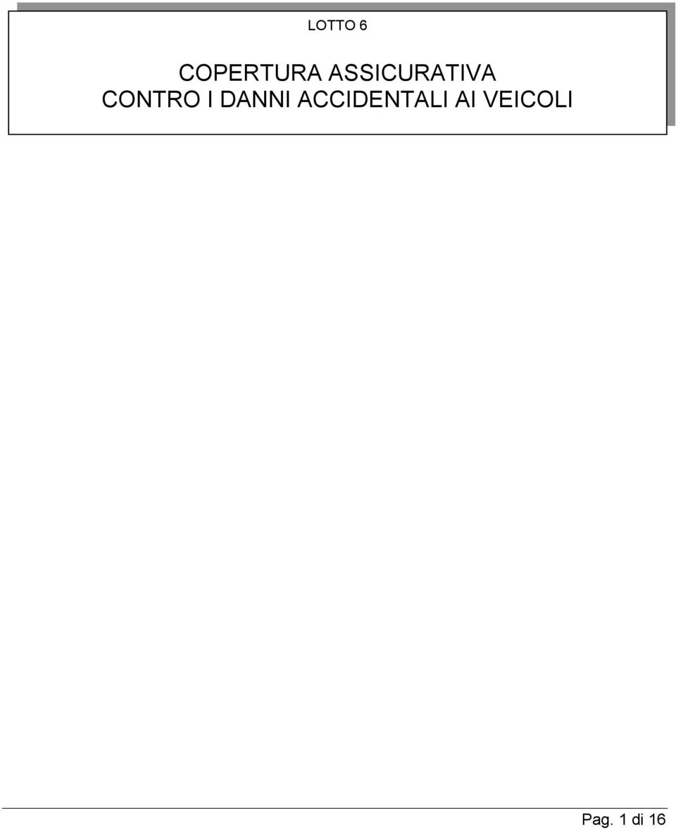 I DANNI ACCIDENTALI