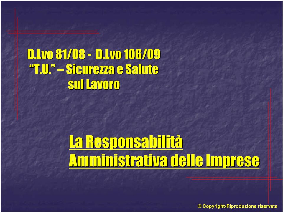 sul Lavoro La Responsabilità